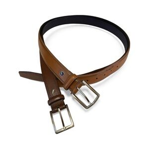 Men's Nautica Tan & Brown Leather Belts,38-40